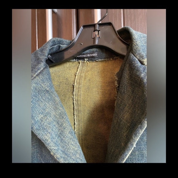 Antonio Berardi Women's Denim casual Jacket size 6 - Picture 3 of 5